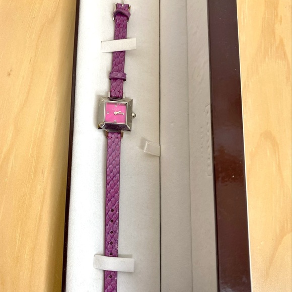 Coach Watch with Genuine Python Band - Picture 3 of 5